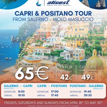 Capri & Positano Tour From Salerno